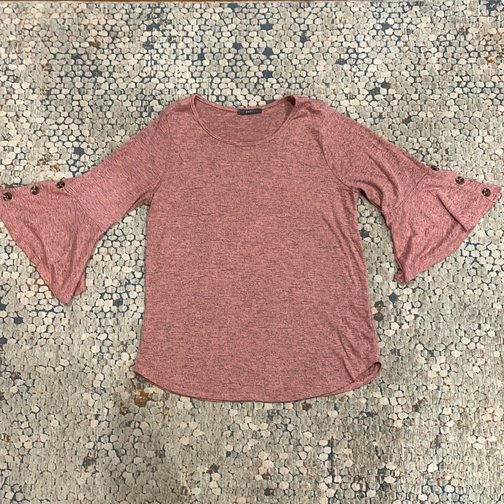 Pink Bell Sleeve Top